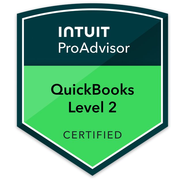 QuickBooks Level 2 Certified